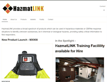 Tablet Screenshot of hazmatlink.com